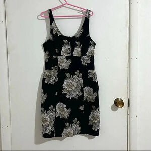 Kimchi Blue navy floral 100% cotton summer dress Size S